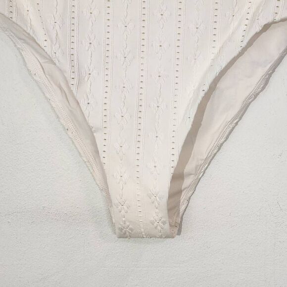 Andie Cream Swim Bottom NWT Large Cream Andie Swim Bikini Bottom Cream Swimwear - Picture 3 of 10